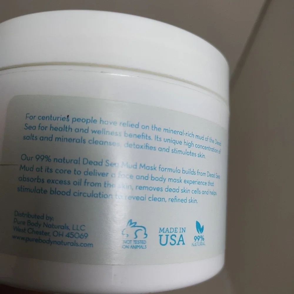 Dead Sea Mud‎ Mask 8.8 Oz By Pure Body Naturals Unisex Face Body Mask New Sealed